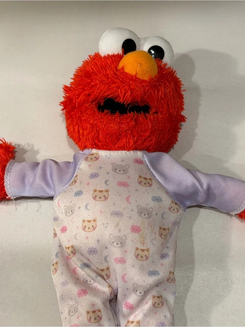 Elmo Red Plush Doll in Pajama Outfit - Kids Toy